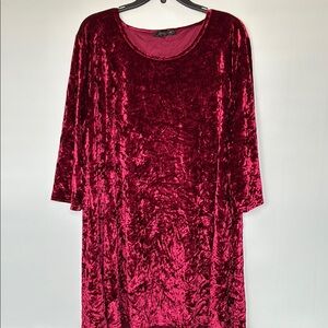 Velvet Red Top Size 3XL by LoveU Dear
